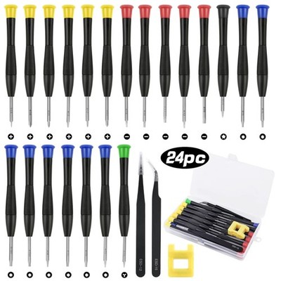 Mini Schraubenzieher Set 24 Teile für Uhren Brillen Schmuck Elektronik