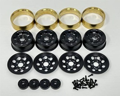 ABSIMA 1.2'' Steel Bead Lock Wheels - black (4 St.) / 1010142