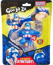 HEROES OF GOO JIT ZU MARVEL CAPTAIN AMERICA SUPER STRETCHY TOY FIGURE NEW!