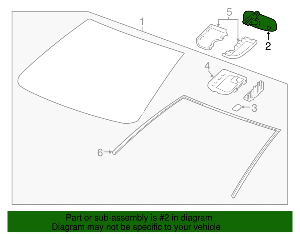 正品通用内后视镜 13594370 — 第 4/4 张图片