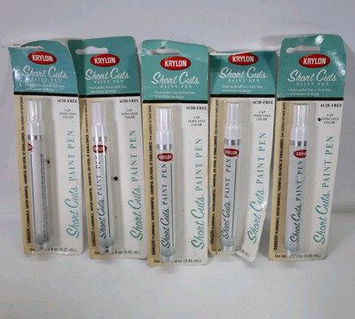 Krylon Short Cuts Gloss White Paint Pen Interior oz Pack of