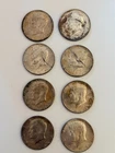 8 Kennedy Half Dollars 40 per cent Silver
