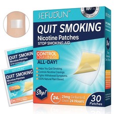 Quit Smoking Nicotine Patches, 30pcs21mg Step 1 Stop Smoking Aids Patches, St...