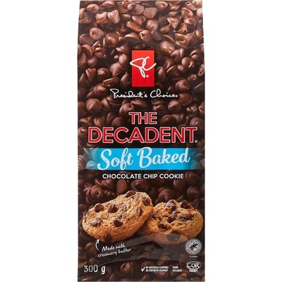 President's Choice The Decadent Soft Baked Chocolate Chip Cookies (300 g)