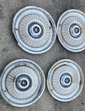 60s Ford Thunderbird T Bird 4 Hubcaps Wheel Cover Center Cap Vintage Classic 60s Ford Thunderbird T Bird 4 Hubcaps Wheel Cover Center Cap Vintage Classic