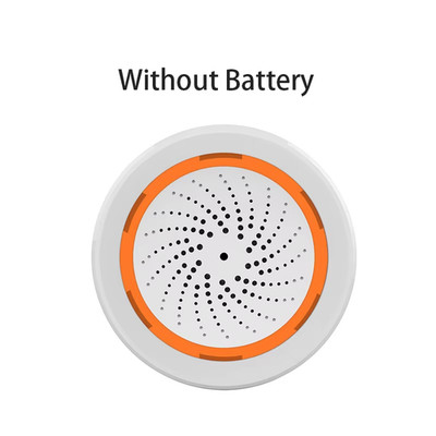 Haozee Tuya Zigbee Smart Siren Alarm 90Db Sound Light Home Security Alarm Works 