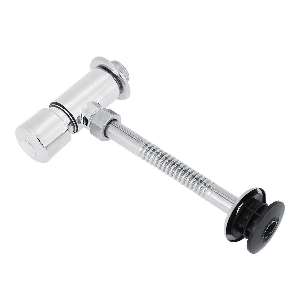 Zinc Alloy Flush Valve Office Hotel Bathroom Toilet Hand Pressing