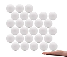 Crafare 2 Inch Craft Foam Balls 56 PCS Smooth White Polystyrene Foam Balls fo...