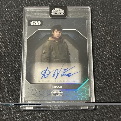 2024 Topps Chrome Black Star Wars Antonio Vina as Kassa #ALS-AV Auto Rare