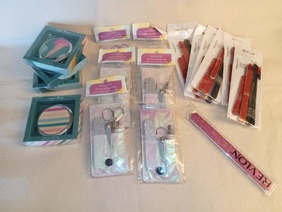 Lot of Manicure Sets, Sassy+Chic emory boards, & Compact Mirriors