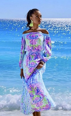purple and turquoise maxi dress Blue Green Ombre Maxi Dress