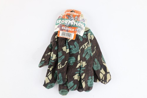 Deadstock Vtg 70s 80s Streetwear Hunting Camouflage Sportsman Gloves Large USA