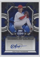 2023 Panini Elite Extra Edition Hidden Gems Blue Dalton Rogers #HG-DRG Auto fm0