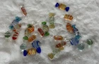 24 Pcs Vintage Murano Style Glass Sweets Candy Ornaments Vintage Mid Century