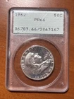 1962 Franklin Silver Proof Half Dollar PCGS PR66 - OGH Rattler Holder