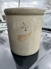 Antique Red Wing 4 gallon Stoneware Crock Minnesota Pottery