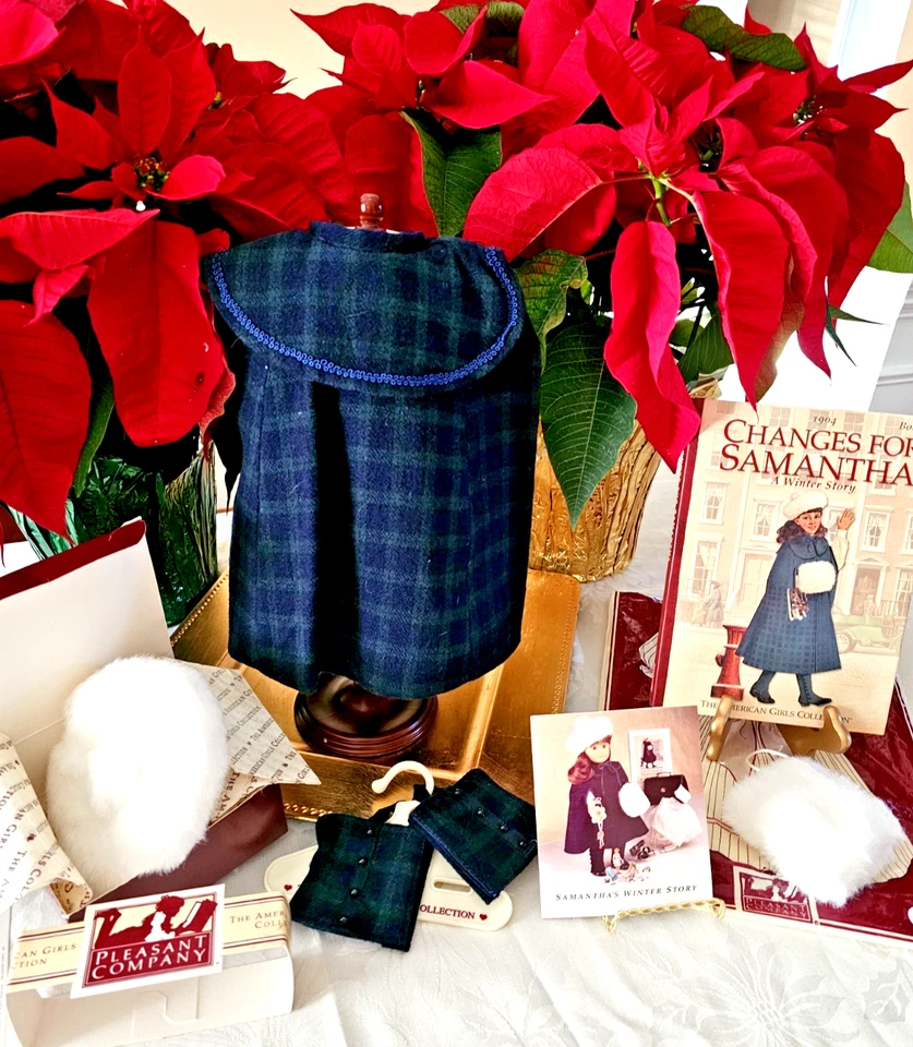 Приятная компания Саманта клетку плащ и гетры w шикарный шляпа и муфты в темно-бордовой коробке - Изображение 4 из 4