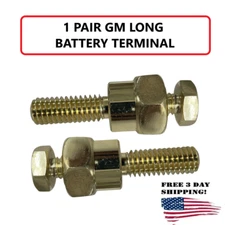 2 TERMINAL EXTENDED LONG BOLT FOR GM - CHEVY-GMC BATTERY SIDE MOUNT SHORT POST