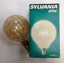 Sylvania  MINI - Globelampe E14 60W G60 Krokoeis GOLD  Glühlampe DIMMBAR !!!