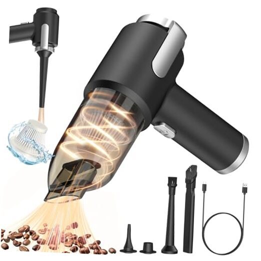 Handheld Car Vacuum Cleaner, 15kpa Portable Mini Car Vacuum Cordless, 2 in 1