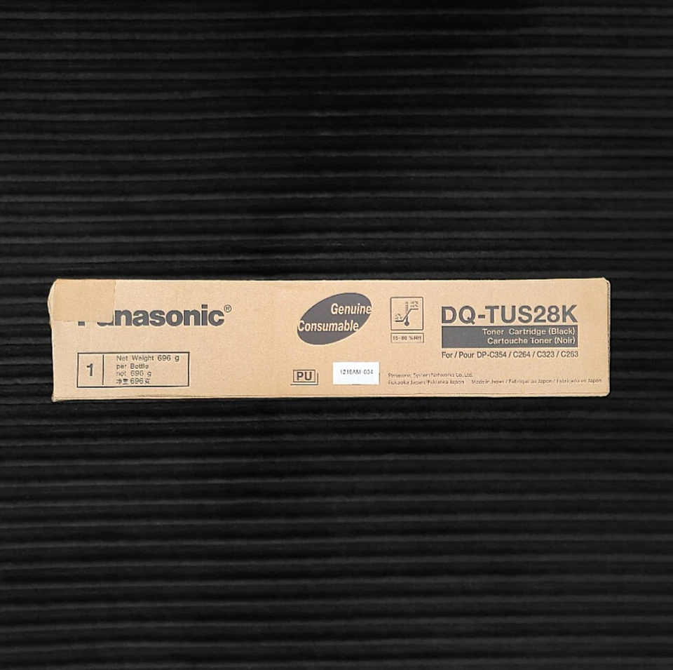 Cartucho de toner preto genuíno Panasonic DQ‐TUS28K – OEM, rendimento 28K - Imagem 3 de 4