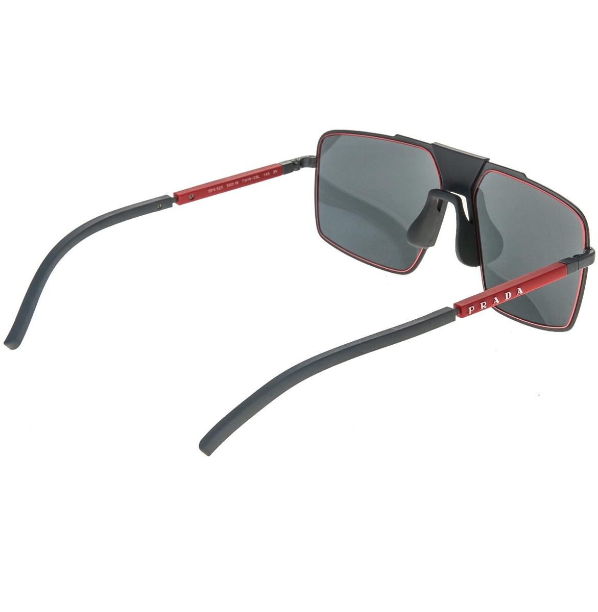 PRADA サングラス Prada Sunglasses 2006 Vintage Gunmetal Rectangle PR52FS SPR 52F