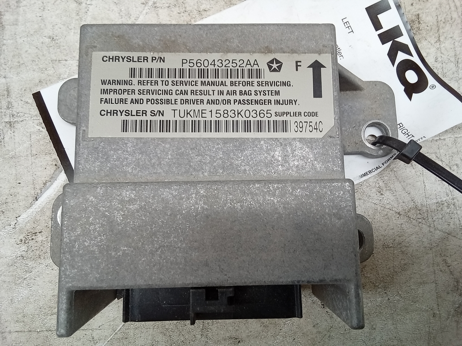 03 Dodge Dakota Airbag Air Bag Control Module OEM eBay