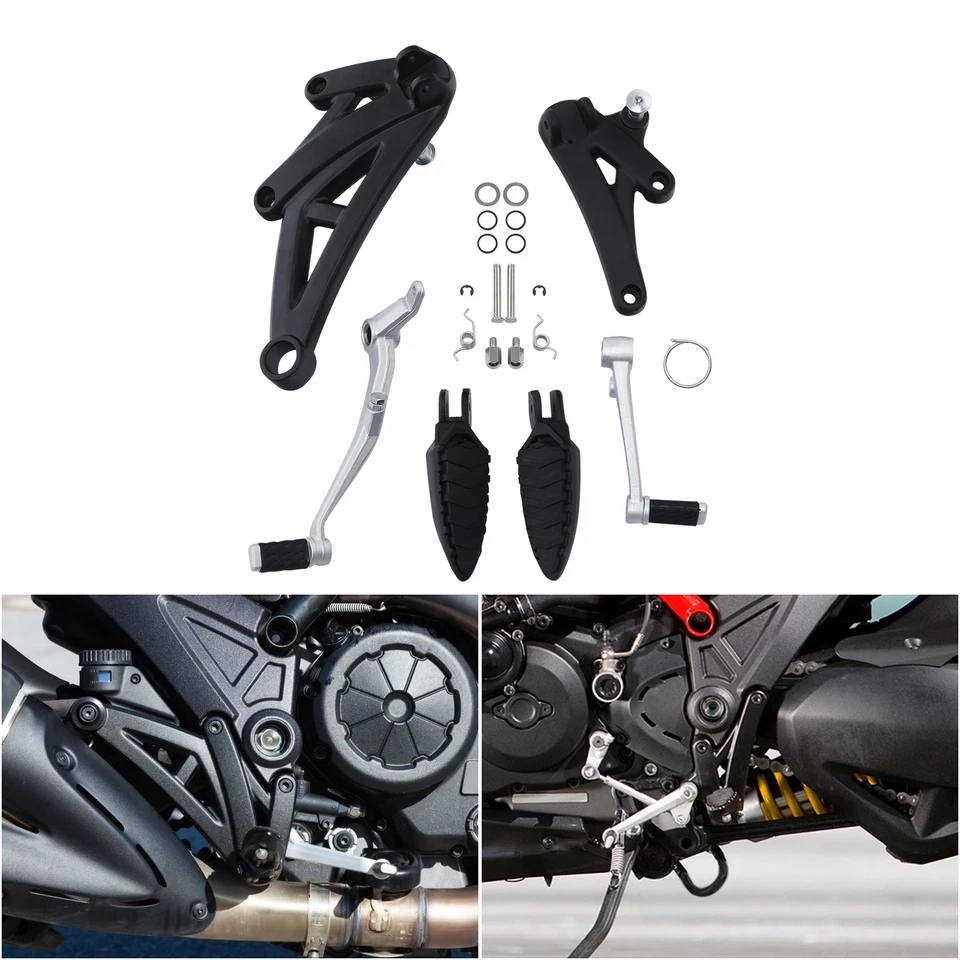 Pies de piloto clavijas soporte palanca pedal apto para Ducati Diavel Carbon 2012-2017 Foto 2 de 4