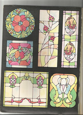 Stained Glass Pattern Book 88 Designs Vintage 1970s L76