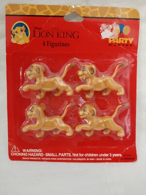 The Lion King Simba Toy Collectible Set Of 4 Pcs Inches Mini Figurines Toys NOS