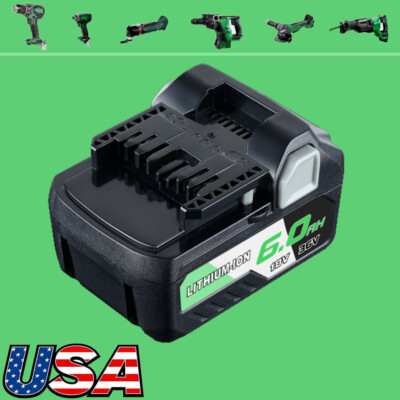 6.0Ah Battery 36V/18V For Metabo HPT BSL36A18 Li-Ion Multi Volt 372121M BSL36B18