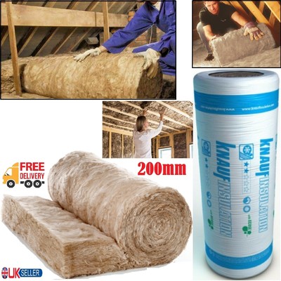 200mm Knauf Earthwool Loft Insulation 