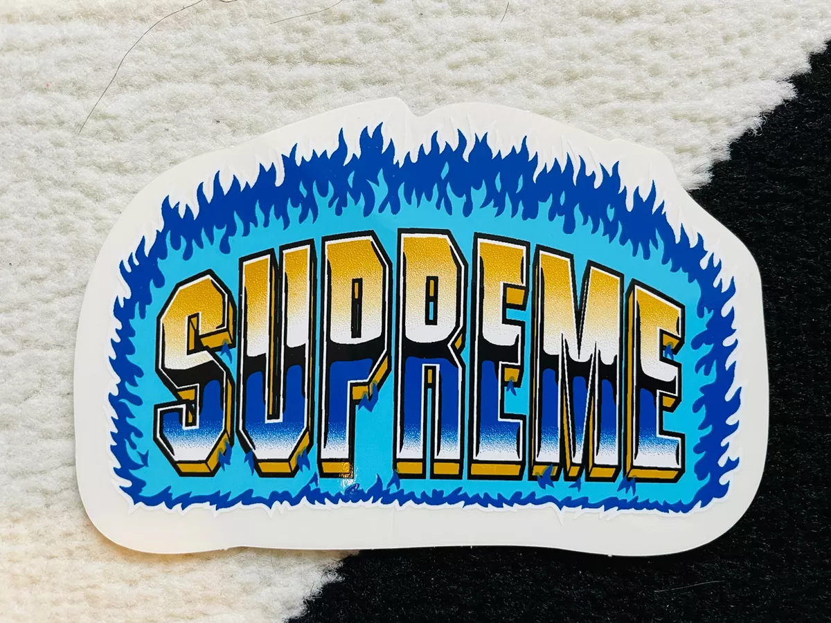 Supreme Chrome Logo Sticker Decal Free Shipping