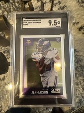 2020 Panini Chronicles Score Justin Jefferson 🔥Rookie #449 RC Vikings SGC 9.5