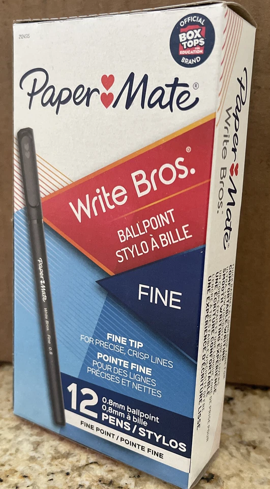 1 DZ Sanford 2124515 Write Bros. Ballpoint Pen, Fine 0.8 MM Black Ink Paper Mate - Image 2 of 4