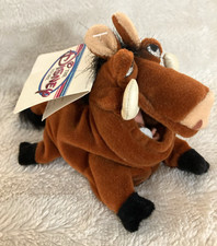 RETIRED The Disney Store Mini Bean Bag PUMBAA Lion King Beanie Plush Toy NWT