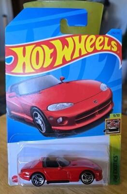 Hot Wheels HW Exotics 9/10 '92 Dodge Viper RT/10 236/250 2023 Red Rare SRT Track