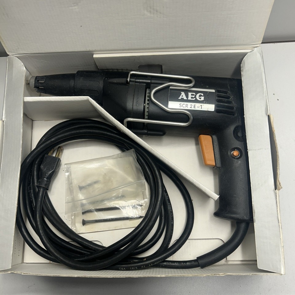 VGC AEG Drywall Screw Gun SCR 1C1 Made In Germany Complete In Box SHIPS