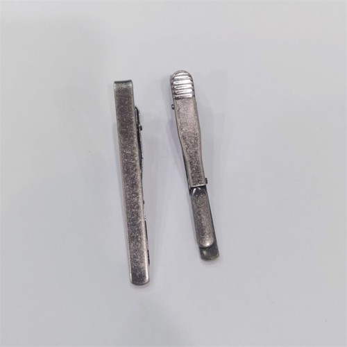 Plain New Silver Clasp Tie Clip Charm Bar Pin Pin Mens Tie Mens Metal Clip - Picture 7 of 19