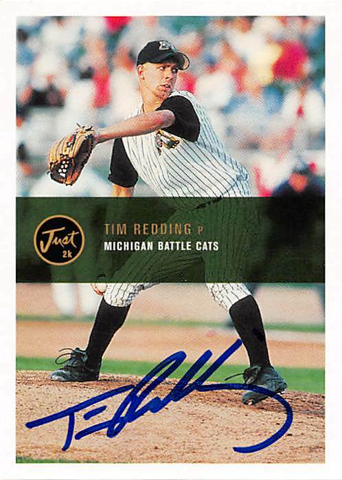Tim Redding autographed baseball card Houston Astros 2000 Just Minors #80 Rookie