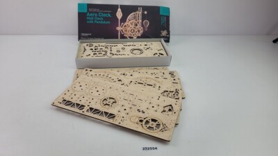 Aero Wall Clock with Pendulum Ugears Mechanical Models Holz Basteln #252554
