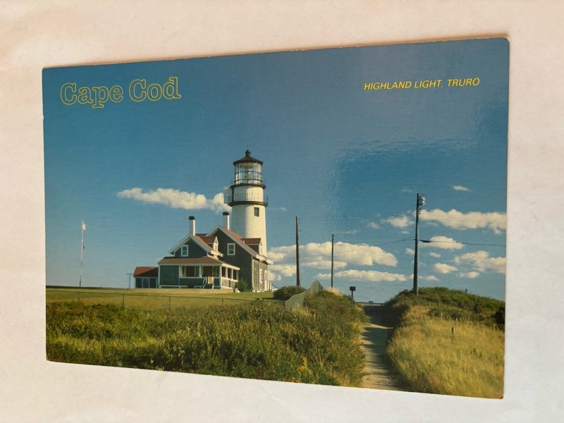 MA Lighthouse Postcard Cape Cod