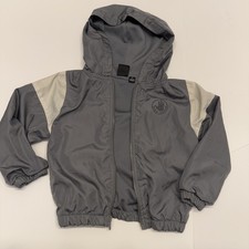 Body Glove Boys Gray Windbreaker 4 T Lined with Hood. EUC