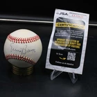 Ernie Banks Signed Rawlings ONL Baseball Cubs Autograph JSA COA D14361