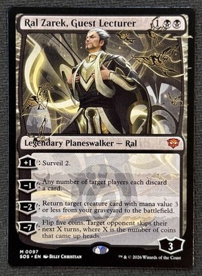 MTG Ral Zarek, Guest Lecturer Secrets Of Strixhaven #97 Mythic