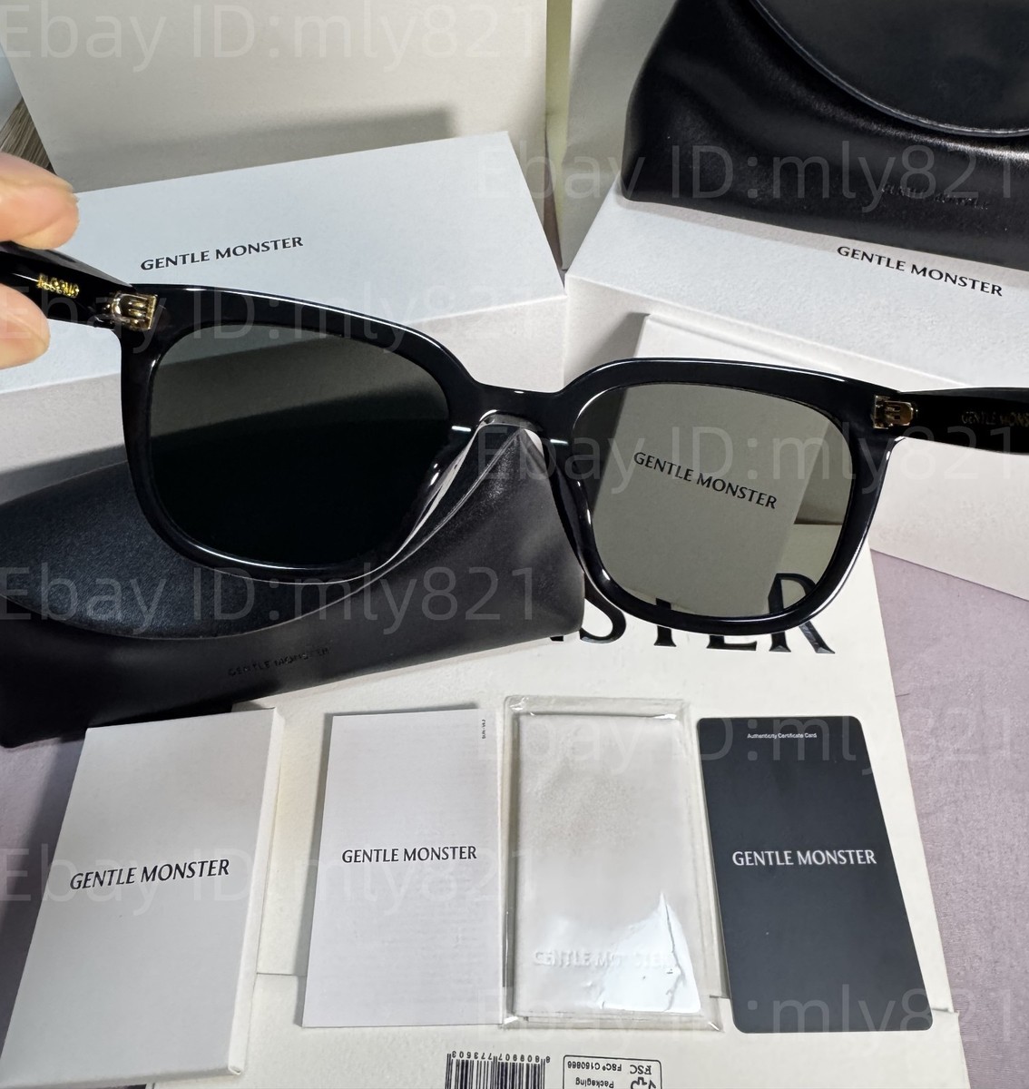 GentleMonster Sunglasses Bloomo 01 Black Frame Gray Lenses | eBay