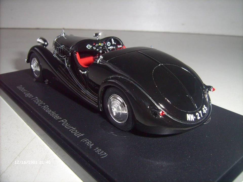 TALBOT LAGO T150C ROADSTER POURTOUT 1937 1:43 AVENUE-43 60076 in OVP - Bild 4 von 4