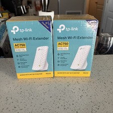 LOT of 2 - TP-Link RE220 AC750 Wireless Dual Band Wi-Fi Range Extender