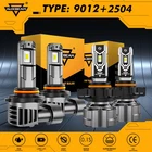 AUXBEAM 9012 LED Headlight Bulb 6500K 2504 Fog Light For Jeep Cherokee 2014-2015