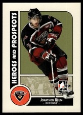 2008-09 In The Game Heroes and Prospects Jonathon Blum Vancouver Giants #68